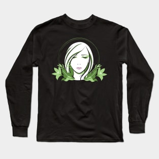 Flower Lady Long Sleeve T-Shirt